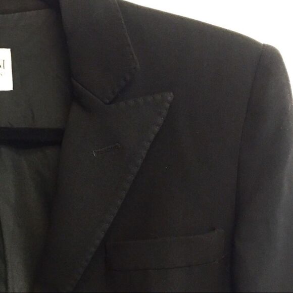GIORGIO ARMANI COLLEZIONI Button Front Blazer Black 4 - Picture 4 of 9